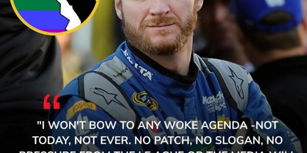 LATEST NEWS: NASCAR icon Dale Earnhardt Jr. has stunned the sports world after, ahead of a major televised tribute event, he flat-out refused to wear a rainbow-themed patch designed to show solidarity with the LGBTQ community. Instead, Earnhardt Jr. delivered a blunt statement rejecting what he called the “woke agenda” and declared he would never endorse it — a move that has instantly divided fans across Charlotte, the NASCAR community, and the nation.