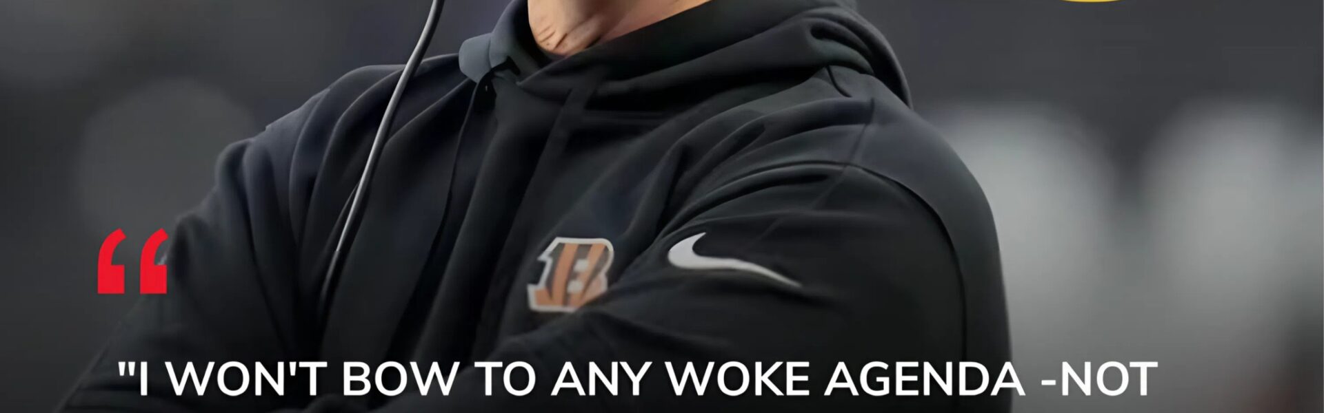 LATEST NEWS: Cincinnati Bengals head coach Zac Taylor has stunned the sports world after refusing to wear a rainbow-themed patch meant to show solidarity with the LGBTQ community during a major NFL media event. Instead, Taylor delivered a blunt statement denouncing what he called the league’s growing “political theater,” declaring that he would “never use football as a platform for agendas.” The move has instantly divided fans across Cincinnati, the NFL, and the nation — with some praising his courage to stand by his principles, and others accusing him of intolerance in a league striving for inclusion.