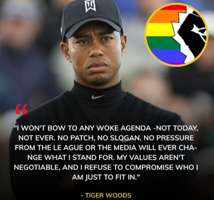LATEST NEWS: Tiger Woods has stunned the sports world after refusing to wear a rainbow-themed patch meant to show solidarity with the LGBTQ community during a major PGA media event. Instead, Woods delivered a blunt statement denouncing what he called the sport’s growing “political theater,” declaring that he would “never use golf as a platform for agendas.” The move has instantly divided fans across the PGA, the golf community, and the nation — with some praising his courage to stand by his principles, and others accusing him of intolerance in a sport striving for inclusion.