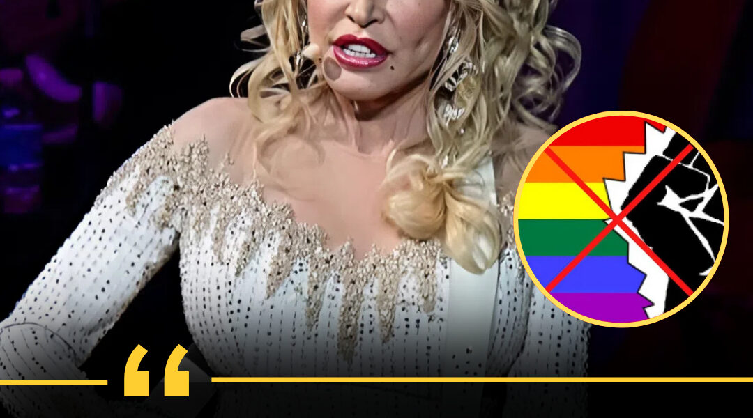 🌟 LATEST NEWS: Country icon Dolly Parton has sent shockwaves through the music world! Ahead of a major prime-time TV appearance, the beloved legend reportedly refused to wear a rainbow-themed patch meant to show solidarity with the LGBTQ community — and instead delivered a fiery statement slamming what she called the “Hollywood woke agenda.” Her bold stand has split fans across Nashville and beyond, igniting one of the most explosive cultural debates of the year.