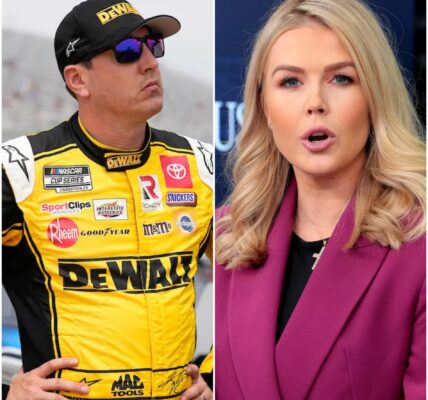 BREAKING: NASCAR legend Kyle Busch has filed a $50 MILLION lawsuit against political commentator Karoline Leavitt and her network after a fiery live TV clash that stunned millions. What started as a routine post-race interview erupted when Leavitt launched into a personal tirade, accusing Busch of “selling out” and “representing a broken system.” But the two-time Cup champion stayed composed — and his explosive legal move proves he’s not just fearless on the track, but unstoppable off it. 🏁