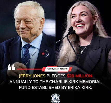 Jerry Jones pledges $20 million annually to honor Charlie Kirk’s legacy — “His vision for America must live on”