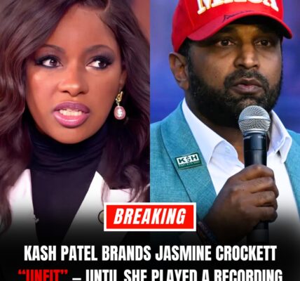 Kash Patel Labels Jasmine Crockett “UNFIT” — But Then She Dropped a Recording That SHOCKED Everyone and Flipped the Script Completely!