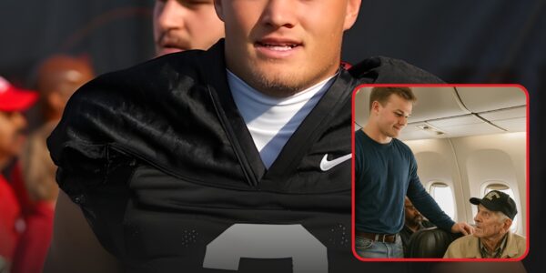 A heartwarming act mid-air — Lincoln Kienholz stunned passengers by giving up his first-class seat to an elderly US veteran and sending a touching message