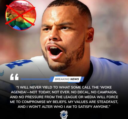BREAKING: Dallas Cowboys Quarterback Dak Prescott Sparks Controversy by Refusing to Wear Pride Decal Before Primetime Game