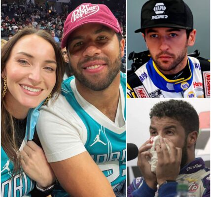 SHOCKING: After Bubba Wallace’s Kansas win, his wife accused Chase Elliott of using racist, cruel words in the locker room — vowing to sue “at all costs.” “He’s just a child in a man’s body — and Chase’s words broke him,” she said tearfully.