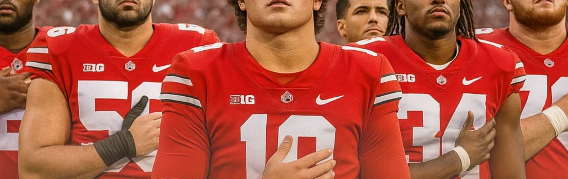 From Quarterback to Patriot: Julian Sayin’s Voice Becomes a Symbol of Unity