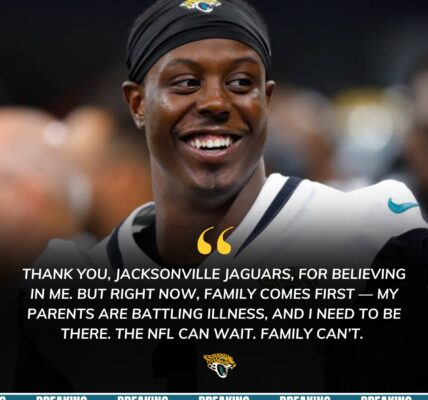 Jaguars Star Travis Etienne Jr. Steps Away from NFL Spotlight to Care for His Ill Parents — Choosing Family Over Fame, and Love Over the Game.