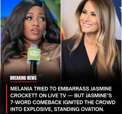 Melania tried to humiliate Jasmine Crockett and turn the crowd against her — but in just seconds, Jasmine unleashed one powerful sentence that flipped the room, silenced the critics, and made everyone rise in thunderous applause!
