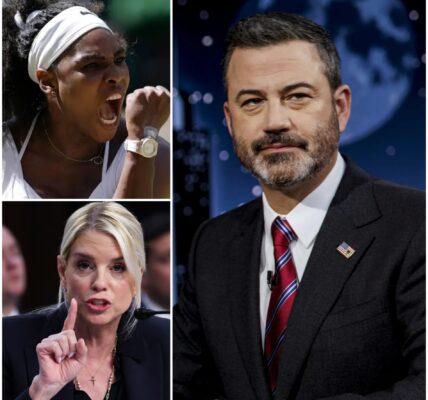 SHOWDOWN ERUPTS: Jimmy Kimmel Blasts Pam Bondi After Serena Williams Faces Backlash Over Hotel Boycott