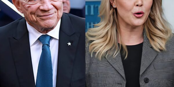 🔥 “You Crossed the Line!” — Jerry Jones Strikes Back with a $50 Million Lawsuit After Explosive Live TV Clash with Karoline Leavitt