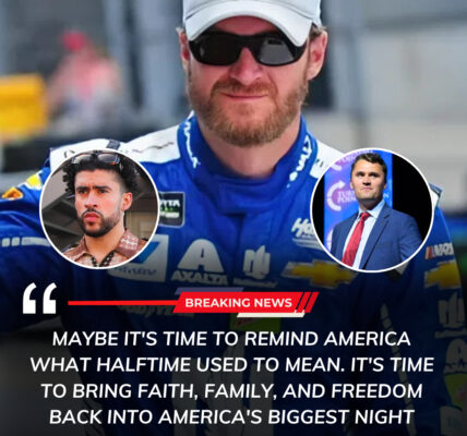 BREAKING: Dale Earnhardt Jr. stunned America again, backing Turning Point USA’s “All American Halftime Show” and dropping 8 explosive words about Bad Bunny that sent Washington and social media into chaos.
