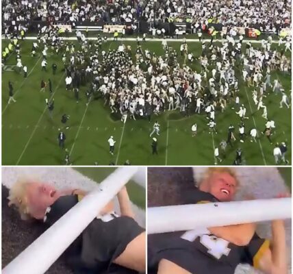 Colorado Buffaloes Fan Crushed by Goal Post During Wild Field Celebration After Win vs. Iowa State