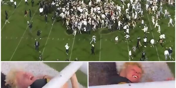 Colorado Buffaloes Fan Crushed by Goal Post During Wild Field Celebration After Win vs. Iowa State