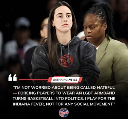 Caitlin Clark Draws the Line: WNBA Star Refuses to Wear LGBT Armband, Says Basketball “Isn’t a Political Stage”