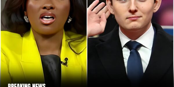 Barron T.r.u.m.p shatters in tears as Jasmine Crockett reveals his shocking secrets live on national TV, leaving the studio frozen in stunned, jaw-dropping silence.