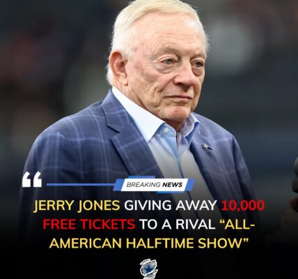 Jerry Jones Drops a Bombshell on the NFL: 10,000 Free Tickets to “The All-American Halftime Show” — A Bold Stand Against Bad Bunny’s Super Bowl Performance