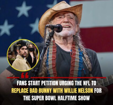 Fans Demand Willie Nelson Replace Bad Bunny at the Super Bowl Halftime Show — “It’s Time to Bring Back Real American Music”