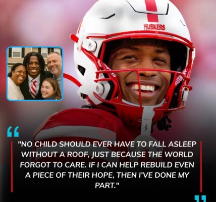 Nebraska’s Jacory Barney Jr. Helps Rebuild Home for Family After Devastating Fire A Rising Star With a Bigger Heart