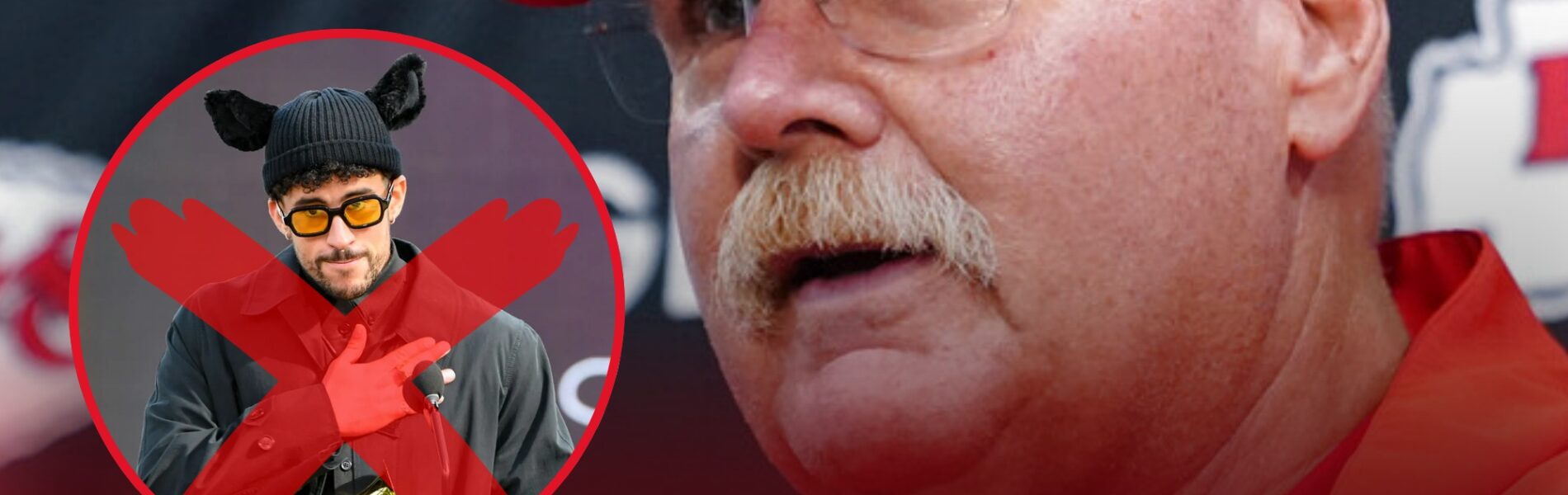 BREAKING: Coach Andy Ried shocked the league by calling for the cancellation of Bad Bunny's Super Bowl halftime show.