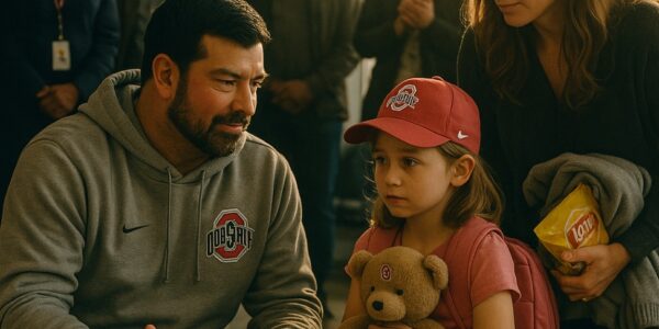 🟥 BREAKING NEWS: Ohio State Coach Ryan Day Donates Entire $3,200 Bonus to Abandoned 8-Year-Old Girl at Airport — What Happened Next Left Everyone in Tears