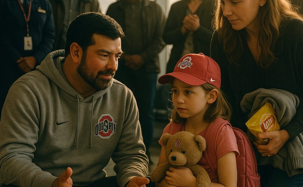 🟥 BREAKING NEWS: Ohio State Coach Ryan Day Donates Entire $3,200 Bonus to Abandoned 8-Year-Old Girl at Airport — What Happened Next Left Everyone in Tears