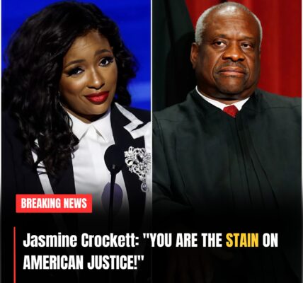 “YOU ARE THE STAIN ON AMERICAN JUSTICE!” — Jasmine Crockett roared, shattering the silence as she confronted Justice Clarence Thomas head-on.