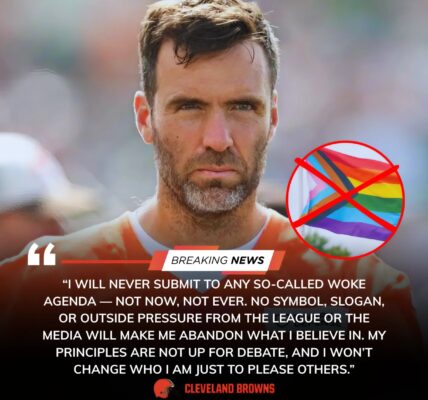 NFL SHOCK: Joe Flacco Rejects Pride Initiative — “Football Isn’t About Agendas”