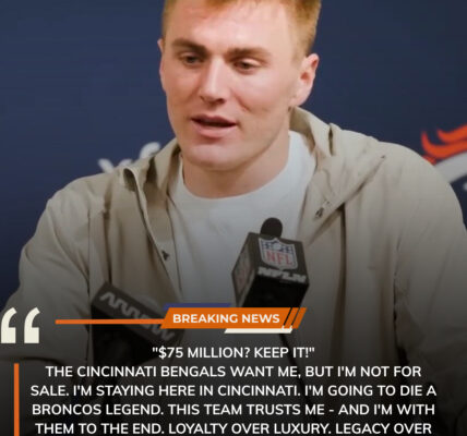 “$75 Million? Keep It!” — Bo Nix Declares Unwavering Loyalty to the Denver Broncos Amid Bengals Offer