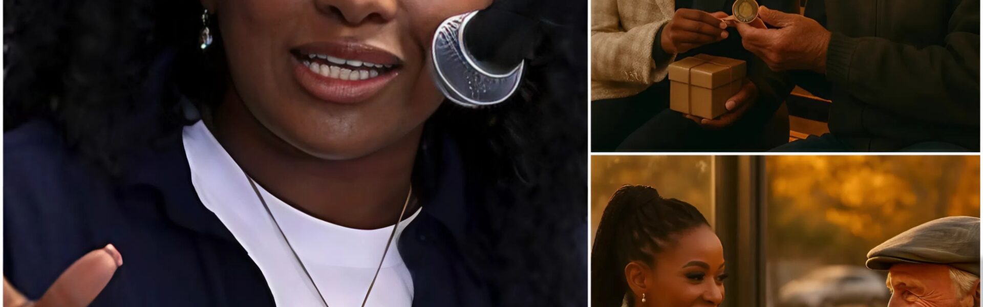 She Sat Beside a Lonely Veteran at a Bus Stop — and What Jasmine Crockett Placed in His Hands Moments Later Left Him Speechless…