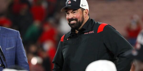 The head coach of the Ohio State Buckeyes has been quietly spending $400,000 a month to ensure disadvantaged students in Texas have better lunches.