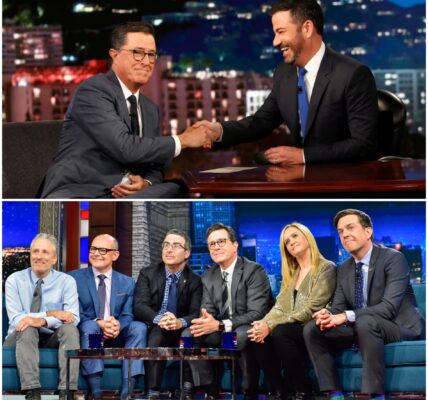 "THE LATE-NIGHT REBELLION BEGINS!" Nobody saw it coming — Jimmy Kimmel and Stephen Colbert, the once sworn rivals of late-night TV, have joined forces in a shocking alliance that could destroy network television as we know it...