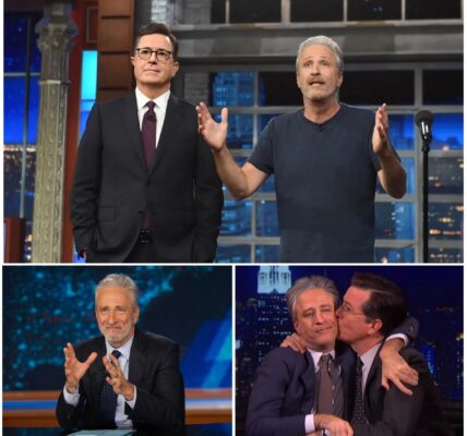 Jon Stewart’s DEADLY Ultimatum: “Buy Me a Coffin If You Want Silence!”— Apple SHAKEN as Colbert Joins Secret Late-Night Rebellion