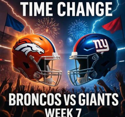 Due to the Charlie Kirk Memorial Event scheduled at Empower Field on the same day, the NFL has officially adjusted the kickoff time for Sunday’s Giants vs. Broncos matchup.