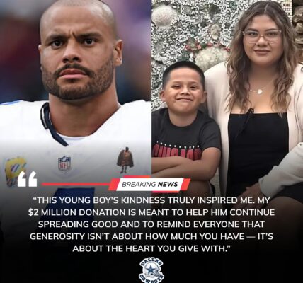 Dak Prescott Donates $2 Million to 8-Year-Old Boy Who Used His Birthday Money to Help a Homeless Woman
