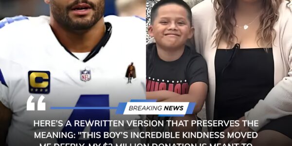 From $23 to $2 Million: Dak Prescott Rewards 8-Year-Old Boy’s Selfless Act of Kindness