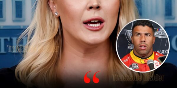 LATEST NEWS: Karoline Leavitt sparked outrage when she publicly mocked Bubba Wallace, claiming: “NASCAR has been ruined by arrogant black American drivers like him…”. She didn’t stop there, but she also boldly threatened to ban Wallace from upcoming races.