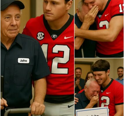 LATEST NEWS: Georgia Bulldogs’ Ryan Puglisi Discovers His Old School Janitor Still Working at 79 Years Old and Surprises Everyone. 92E1