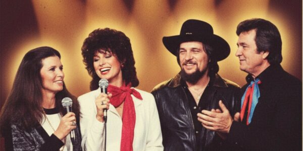 Jessi Colter & June Carter Cash sing to Waylon & Johnny from the TV show Waylon Jennings & Friends.