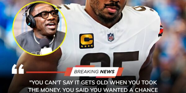 Shannon Sharpe Calls Out Myles Garrett: “You Took the Money — Now Own It”