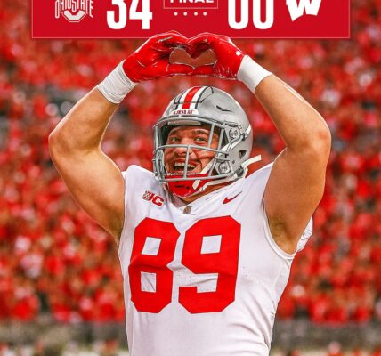 Dominant and Unstoppable: Ohio State Shuts Out Wisconsin 34–0 to Prove Why They’re the Nation’s No. 1 Power