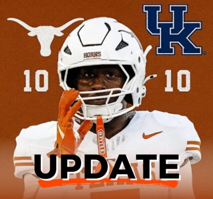 Halftime Drama: Texas Longhorns and Kentucky Wildcats Deadlocked 10–10 in a Tense Battle of Wills