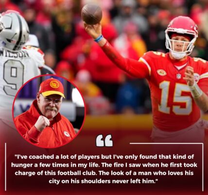 “The Fire Never Left Him” — Andy Reid Pays Powerful Tribute to Mahomes After Statement Win Over Raiders