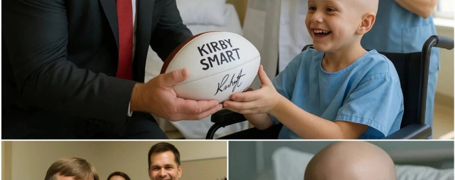Boy Battling Brain Tumor Gets Surprise Visit from Georgia Football Coach Kirby Smart, Fulfills Heartfelt Wish