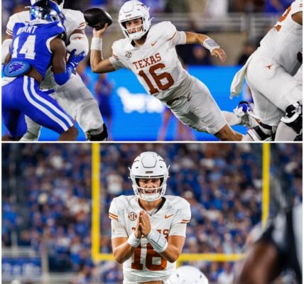 UNDER FIRE: Arch Manning Faces Growing Backlash After Shaky Performance in Texas’ Narrow Overtime Win vs. Kentucky