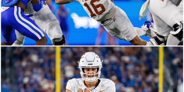 UNDER FIRE: Arch Manning Faces Growing Backlash After Shaky Performance in Texas’ Narrow Overtime Win vs. Kentucky