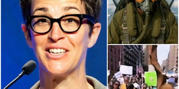 RACHEL MADDOW CRITICIZES T.R.U.M.P'S BIZARRE "KING T.R.U.M.P" VIDEO — A CROWN, A JET, AND A BROWN LIQUID SPRAYED ON PROTESTERS...