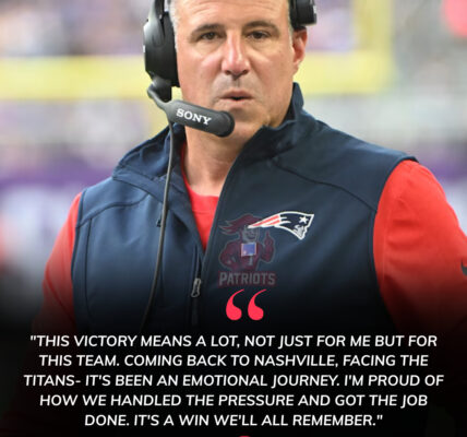 Mike Vrabel Gets Sweet Revenge as Patriots Triumph Over Titans in Emotional Return to Nashville