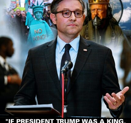 QUITE IRONIC’: Speaker Mike Johnson STUNS Washington with Viral Statement on ‘No Kings’ Protests — ‘They Treat Bureaucrats Like Emperors’