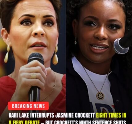 SH0CKING: In a heated debate, Kari Lake interrupted Jasmine Crockett 8 times in a row, trying to dominate and gain the right to speak. Crockett's 9th sentence ended Kari Lake immediately...